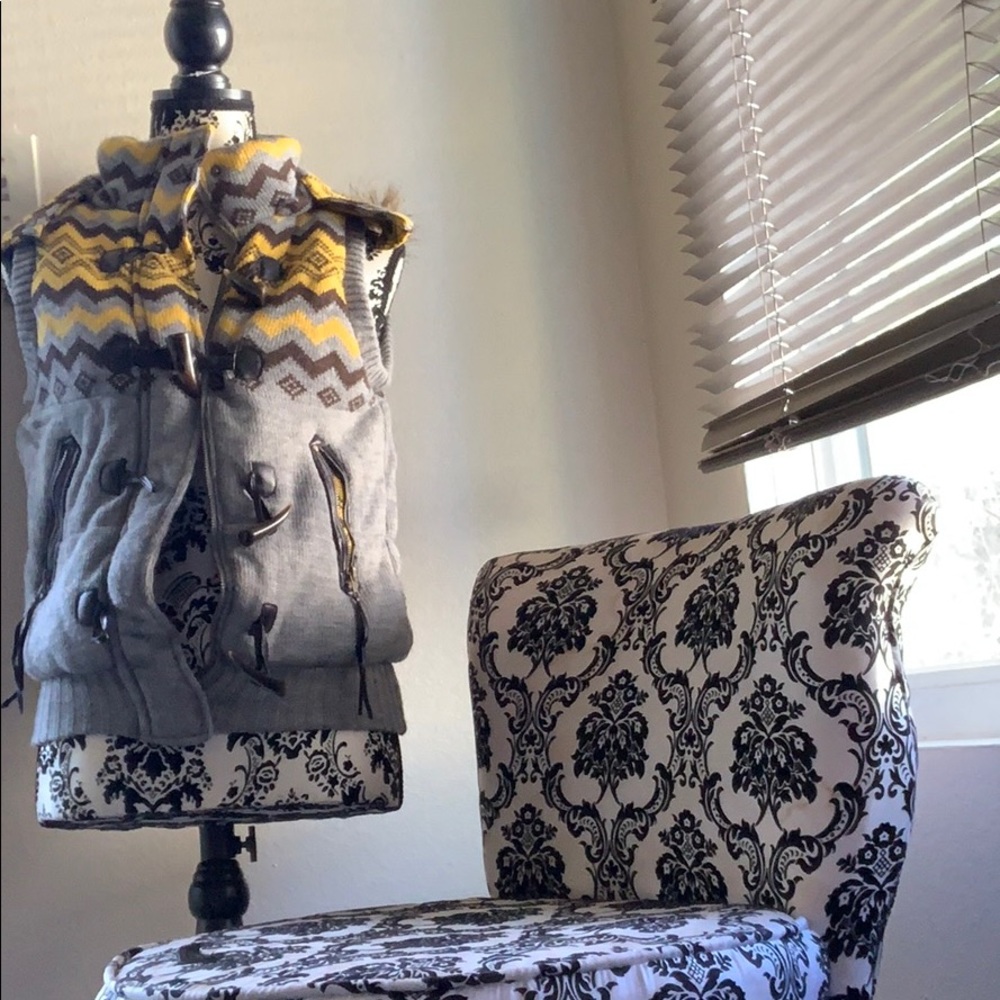 Delia’s Winter Chevron Fur Vest